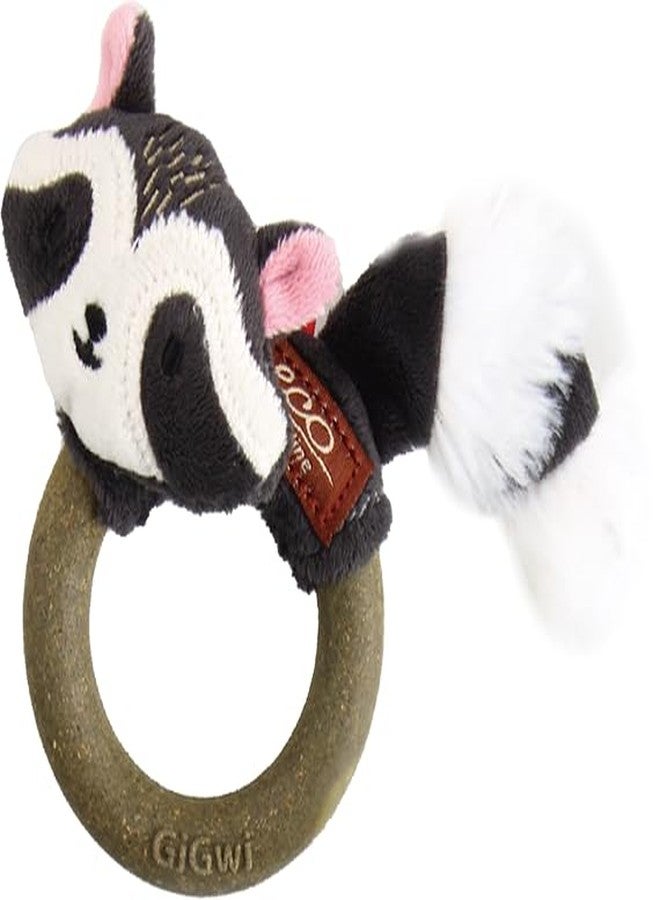 GiGwi Eco Line Raccoon Silvervine Ring, Interactive Soft Plush Cat Toy, Eco-Friendly Dental Chew for Oral Health, Promotes Hunting Instincts, Relaxation, Batting, Reduces Boredom, for Cats, Kittens - Image 2